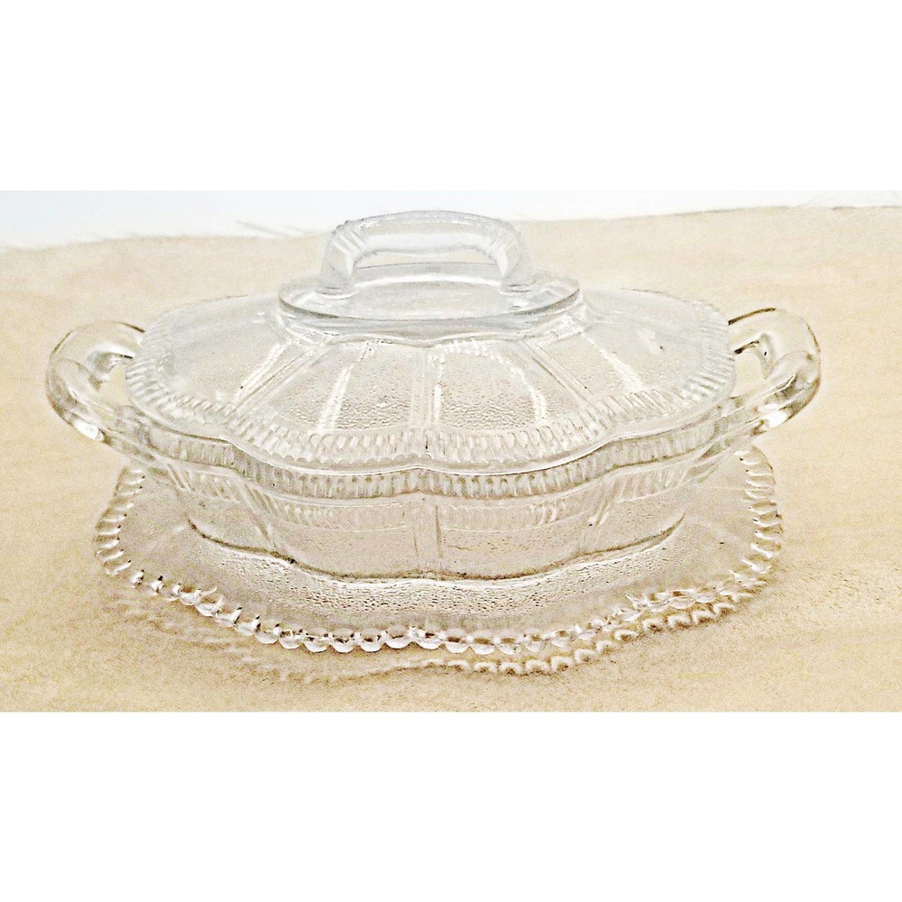Vintage Bryce Brothers Lorne Pattern Butter Dish
